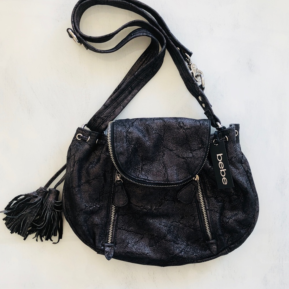 NWT ✨ bebe Metallic Leather Mini Bag